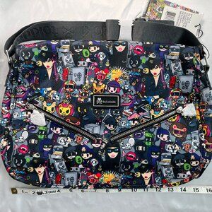 2014 Tokidoki Robbery Messenger Laptop Ipad Crossbody Bag Purse Royal Pride NWT